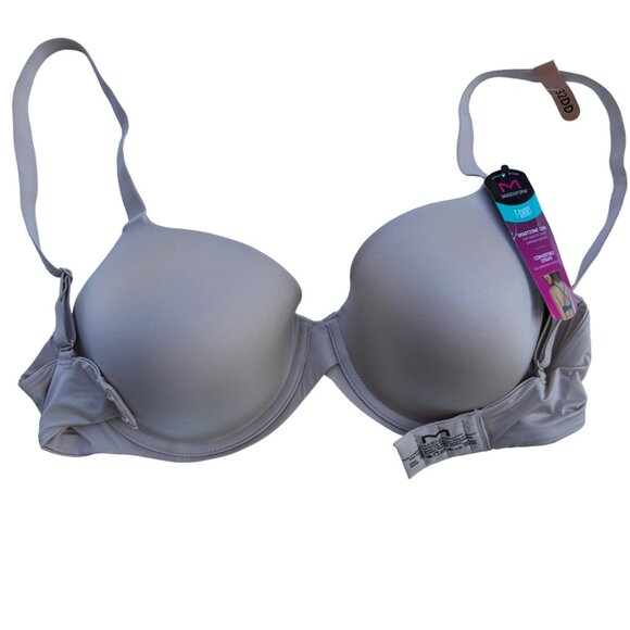 Maidenform Women's T-Shirt Bra 32DD Smartzone Cups Convertible Straps Beige 7543 - Picture 5 of 10